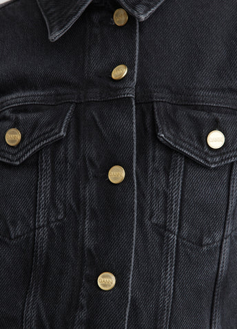 Heavy Denim Cropped Jacket