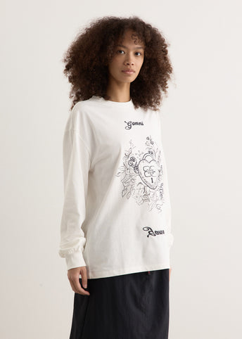 Re-Cut Heavy Jersey Charm Long Sleeve T-Shirt