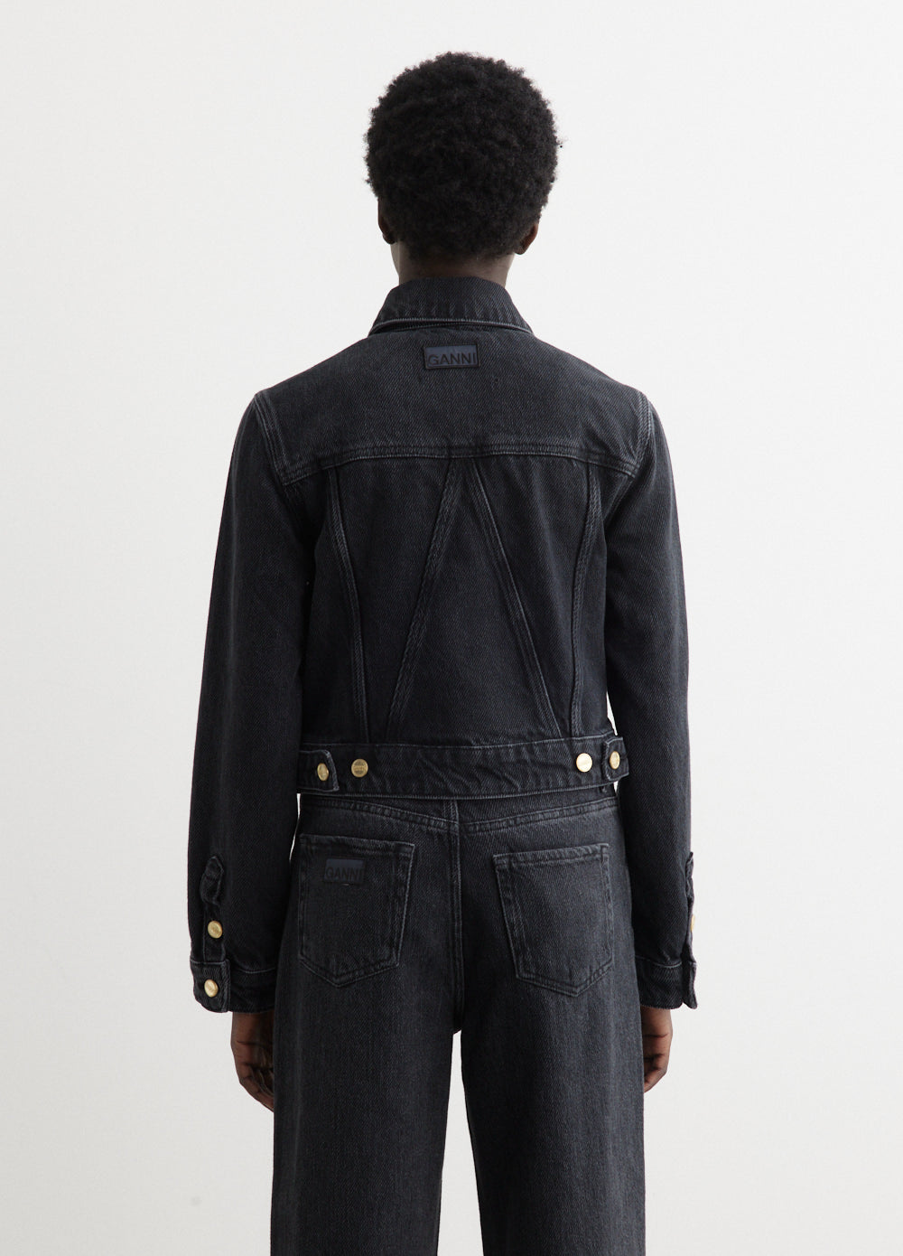 Heavy Denim Cropped Jacket