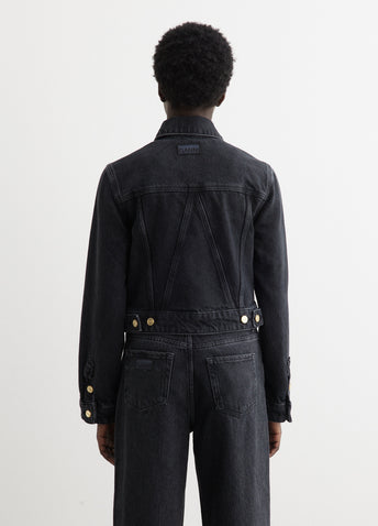 Heavy Denim Cropped Jacket