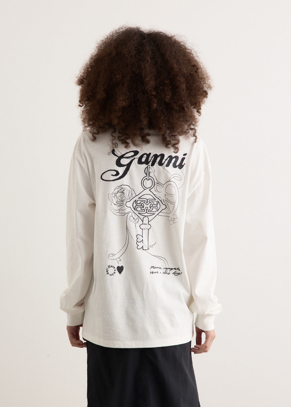 Re-Cut Heavy Jersey Charm Long Sleeve T-Shirt