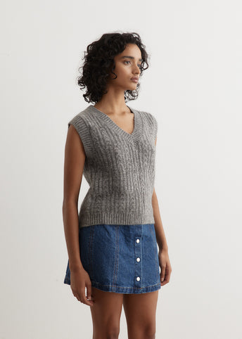 Fortune Cable Knit Vest