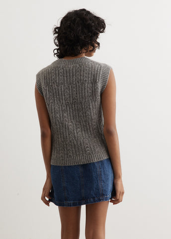Fortune Cable Knit Vest