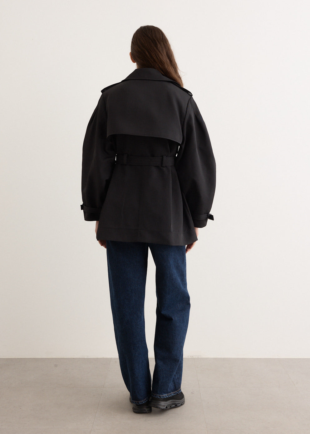 Heavy Twill Midi Trench Coat