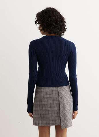 Mini Ribbed Merino Cardigan