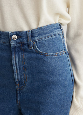Wide Leg Denim Jeans 32"
