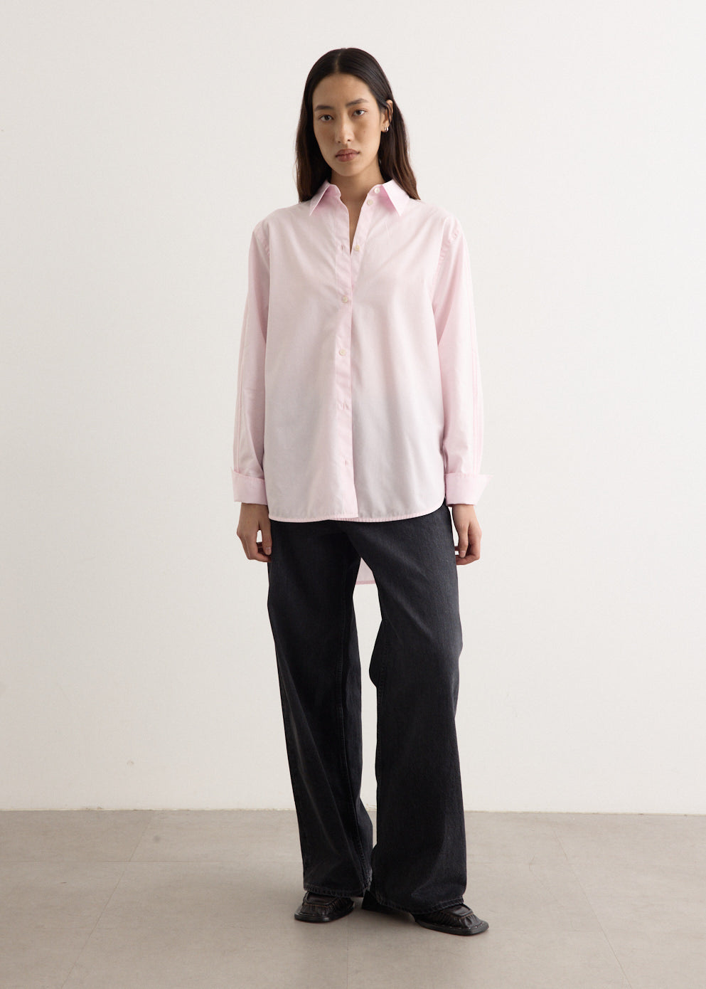 Kimono Sleeve Poplin Shirt