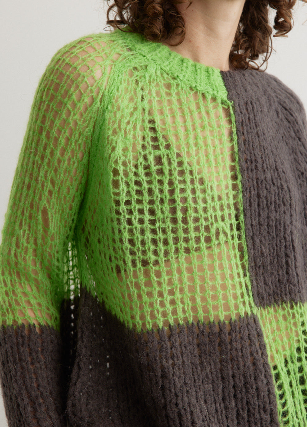 Mohair Argyle Knit Sweater – thisisneverthat® JP