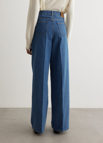 Wide Leg Denim Jeans 32"
