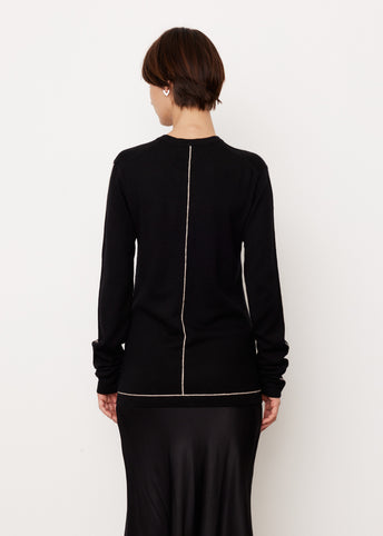 Contrast Layering Knit Sweater