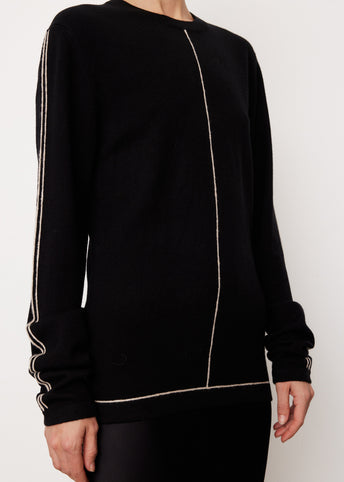 Contrast Layering Knit Sweater