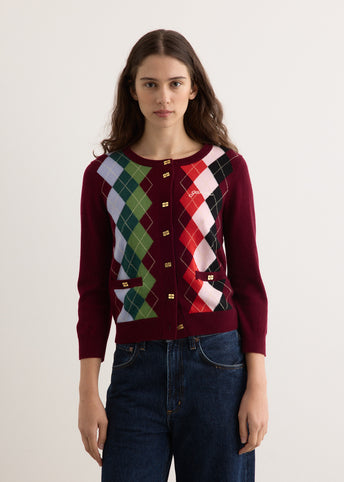 Cashmere Wool Mix Cardigan