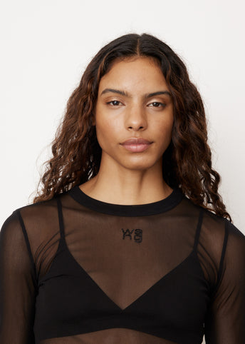 Gauzy Mesh Long Sleeve T-Shirt