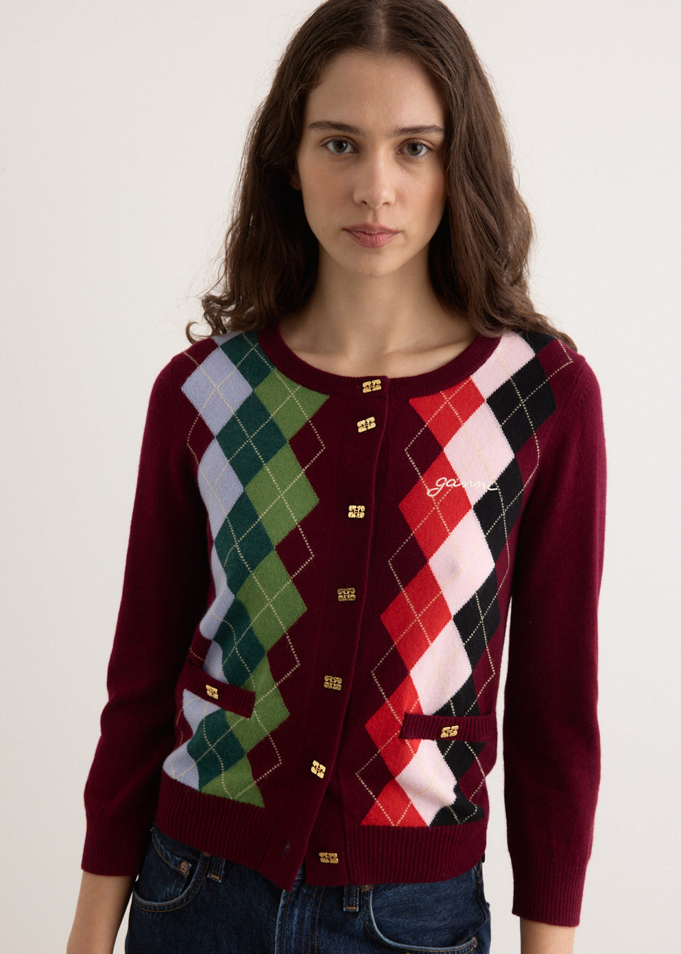 Cashmere Wool Mix Cardigan
