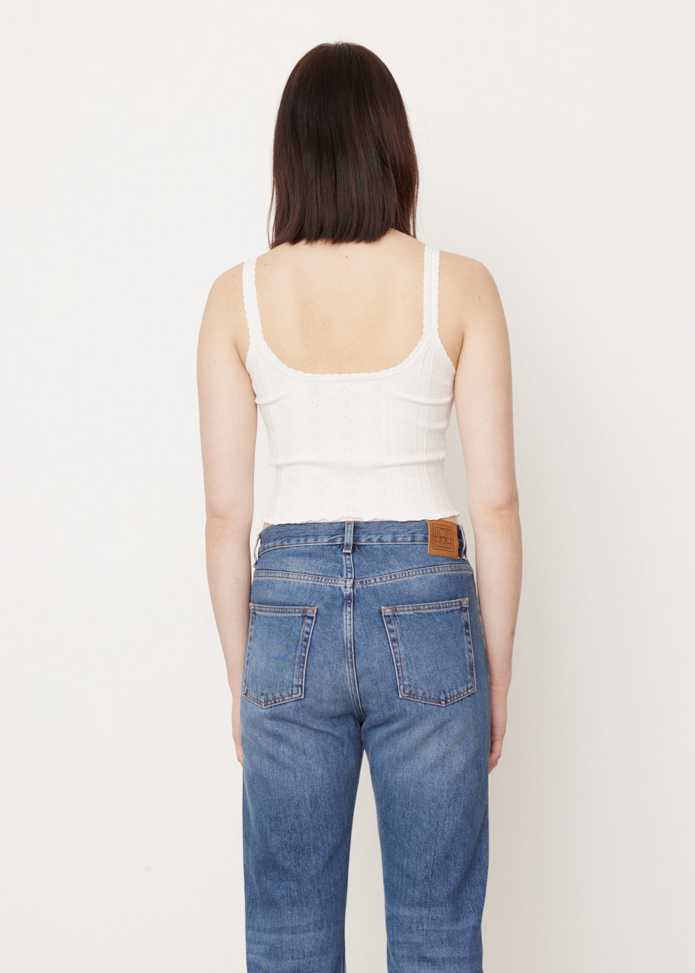 Logo Pointelle Cami Tank