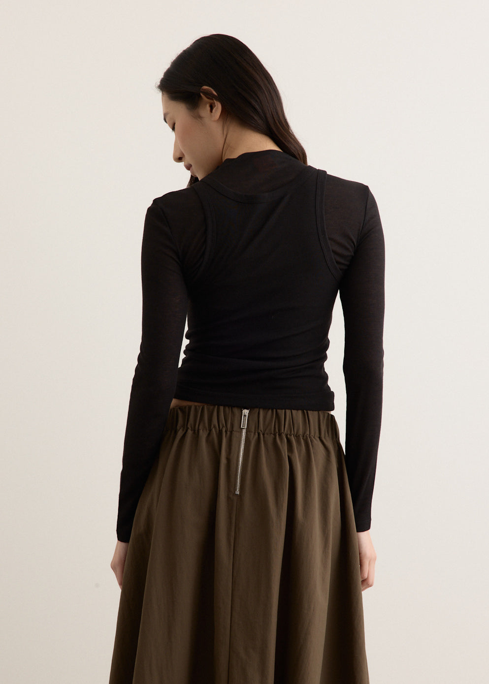 Shade Double Layer Long Sleeve Top