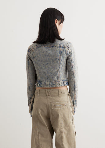 Rose Monogram Denim Jacket
