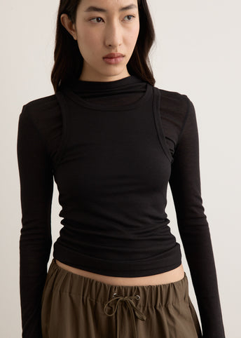 Shade Double Layer Long Sleeve Top