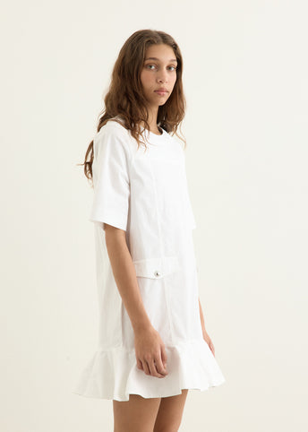 Stretch Cotton Mini Dress