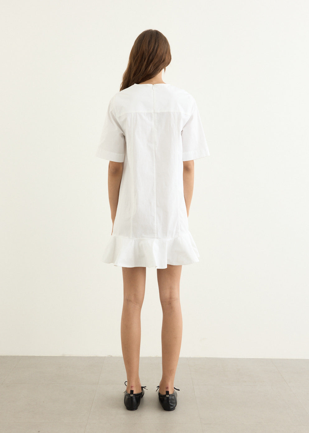 Stretch Cotton Mini Dress