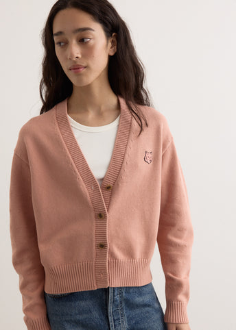 Bold Fox Head Patch Comfort Cardigan