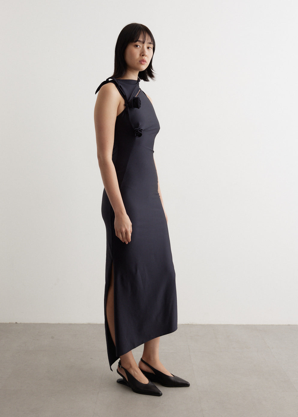 Asymmetric Flower Gown