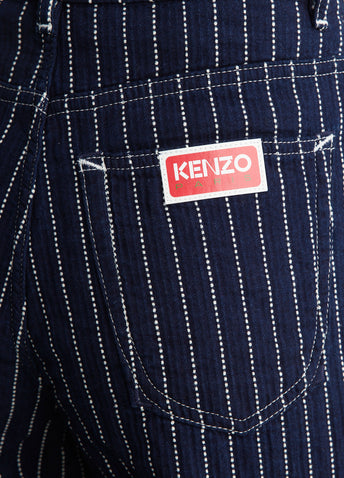 Sashiko Stitch Denim Pants
