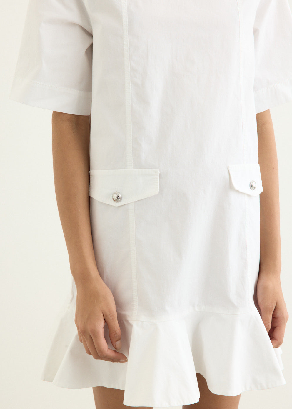 Stretch Cotton Mini Dress