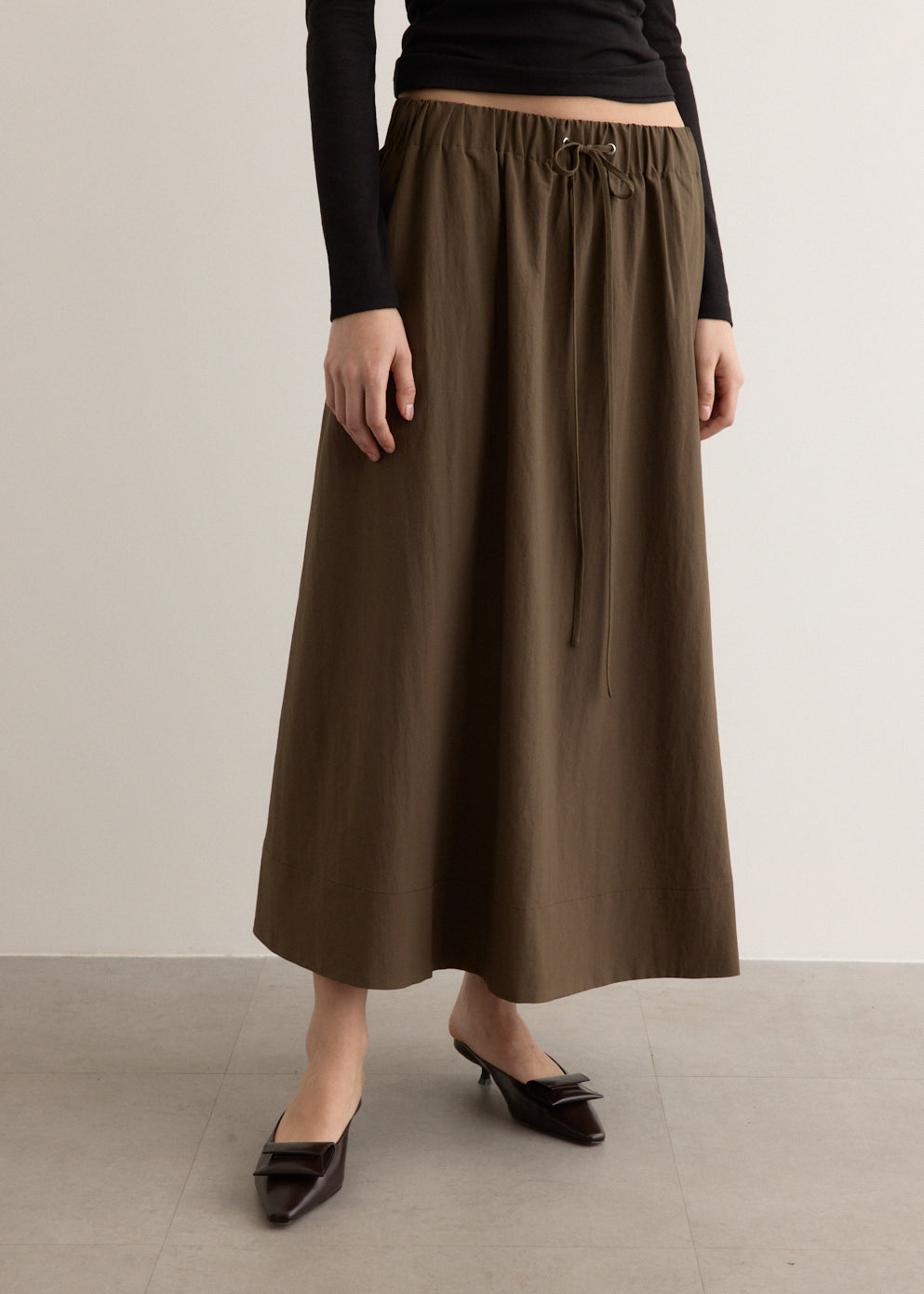 Choir Bubble Midi Skirt