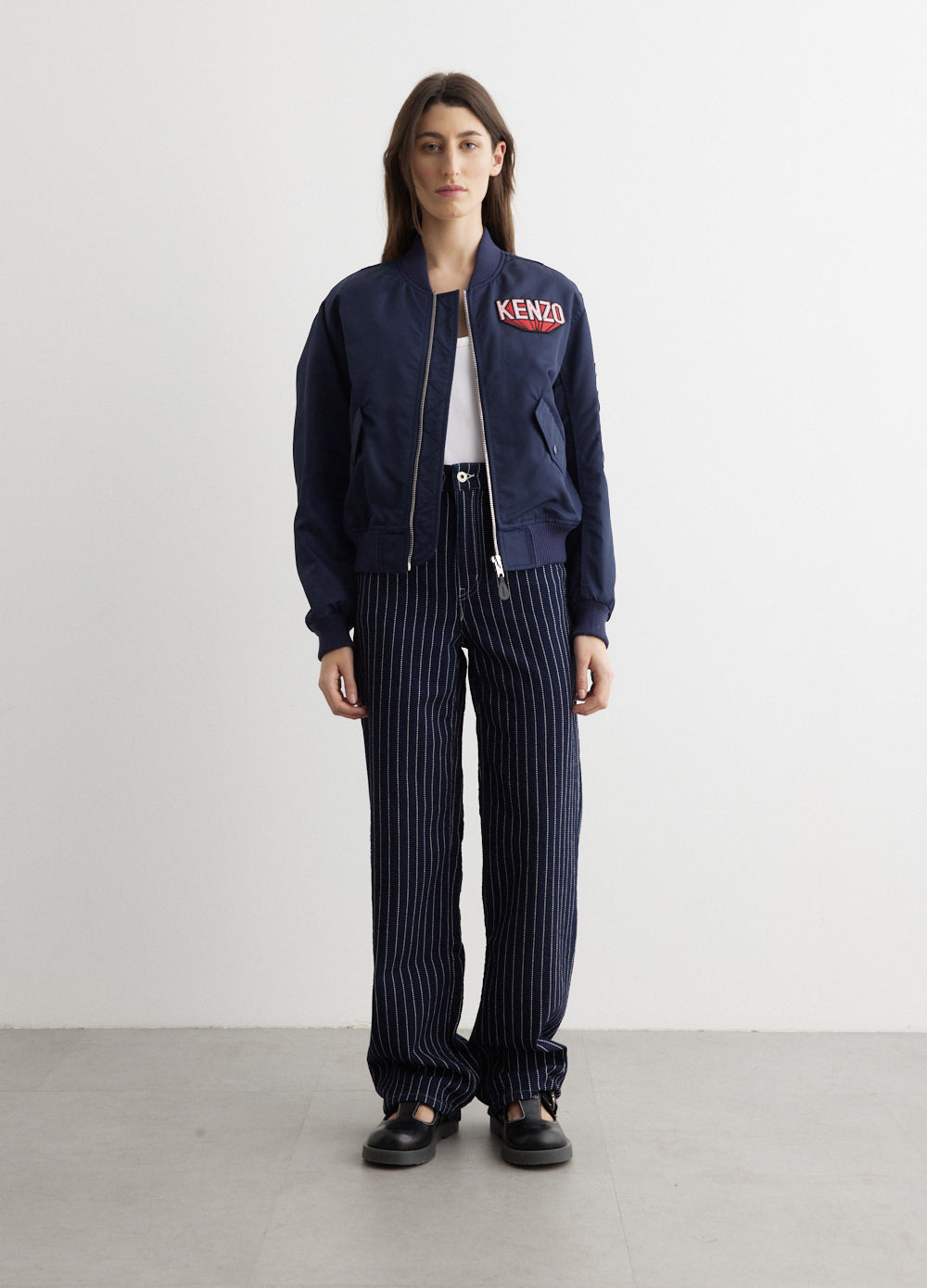 Sashiko Stitch Denim Pants