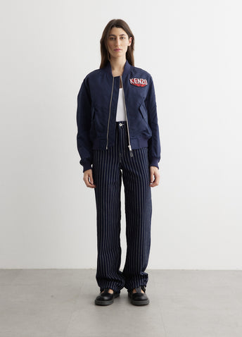 Sashiko Stitch Denim Pants