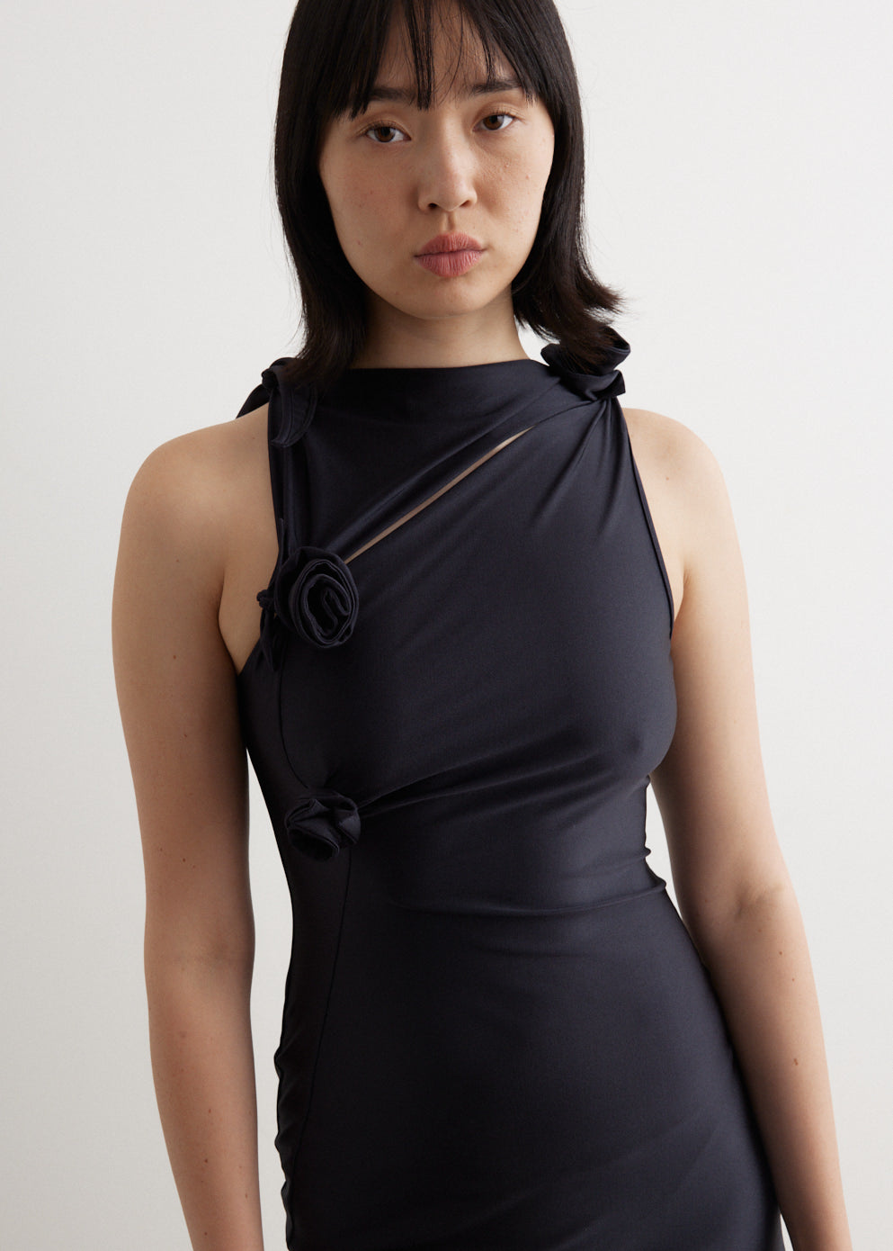 Asymmetric Flower Gown