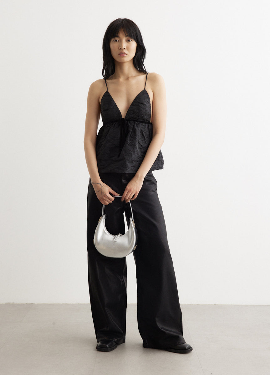 トップス GANNI Botanical Jacquard Strap Top womens-incu-