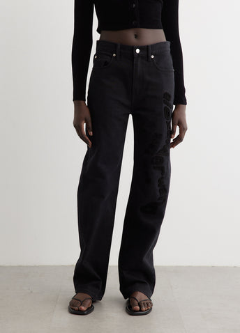 Ez Mid-Rise Relaxed Straight Jeans