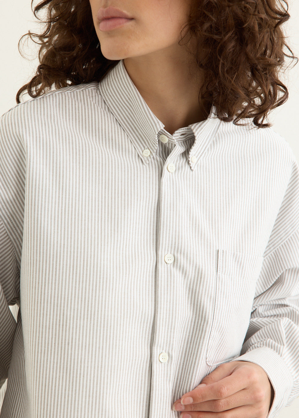 Sophia Button Down Logo Shirt
