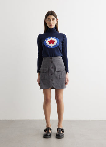 Woollen Mini Skirt