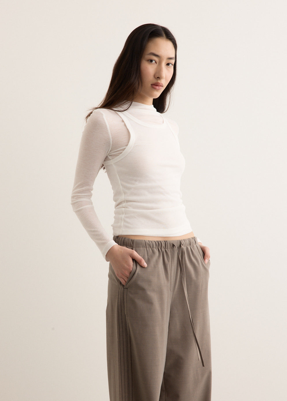 Shade Double Layer Long Sleeve Top
