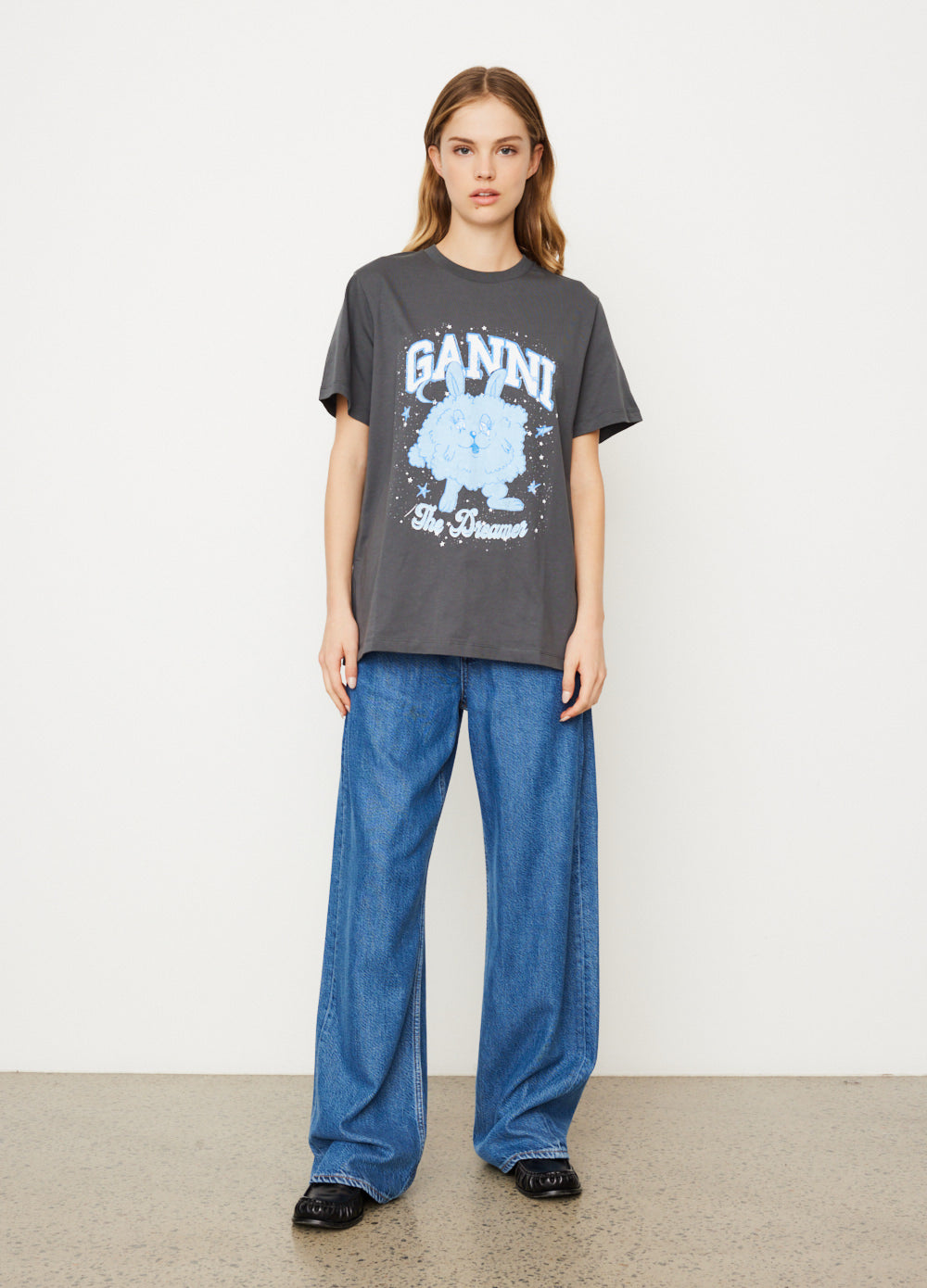 Ganni - Relaxed Bunny T-Shirt  HBX - Globally Curated Fashion and  Lifestyle by Hypebeast