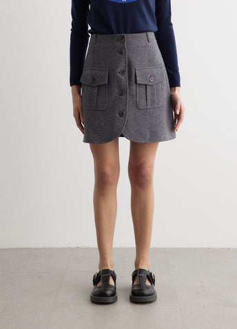 Woollen Mini Skirt