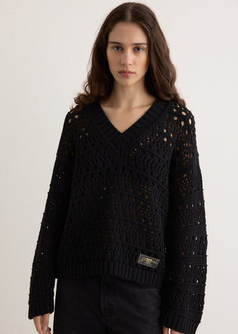 Cotton Mix V-Neck