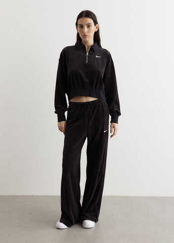 Velour 1/4 Zip Top