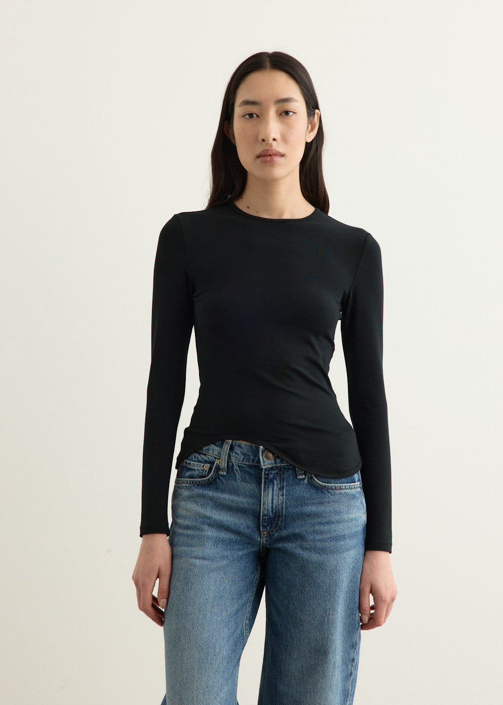 Ying-Yang Long Sleeve Top
