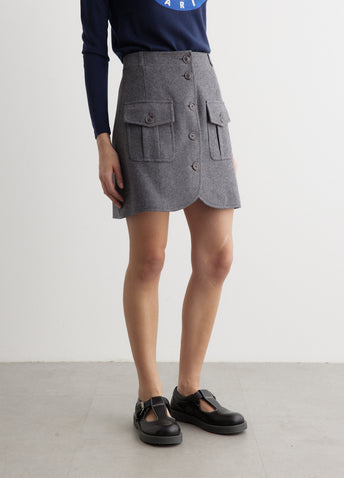 Woollen Mini Skirt
