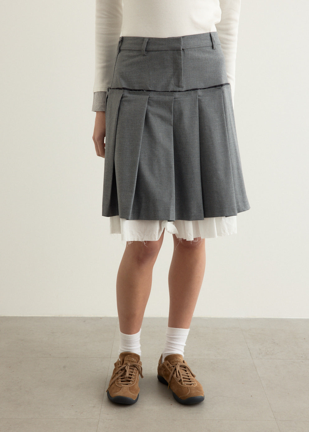 Tailored Midi Skirt
