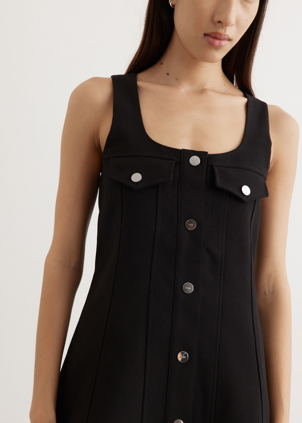 Bonded Crepe Mini Dress Bonded Crepe Mini Dress
