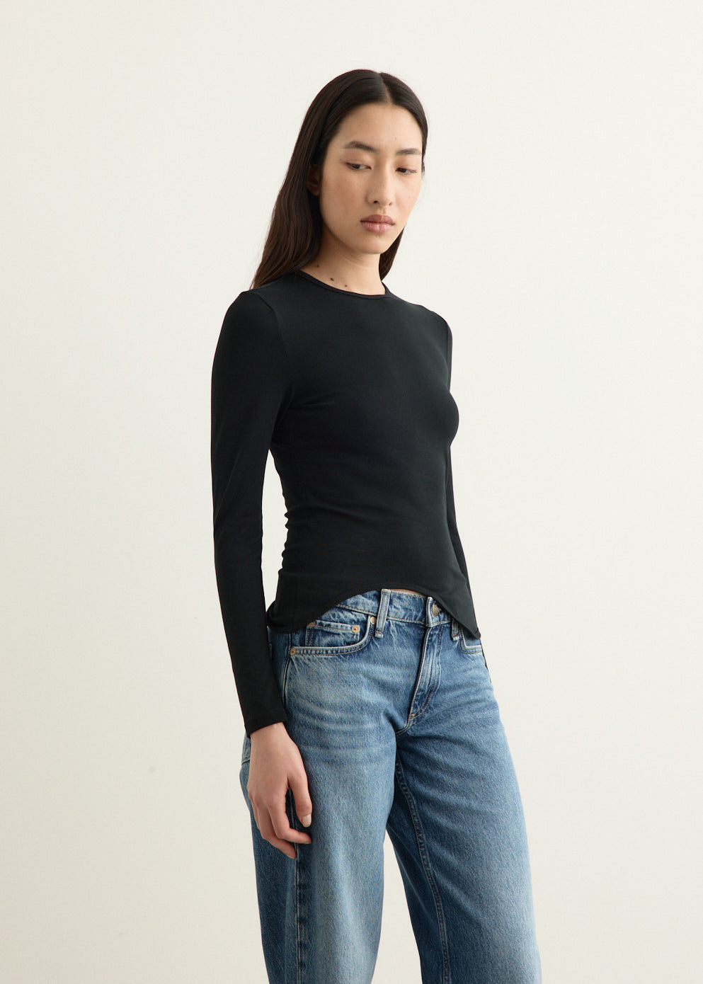 Ying-Yang Long Sleeve Top