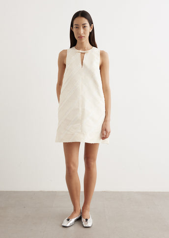 Stripe Taffeta Mini Dress