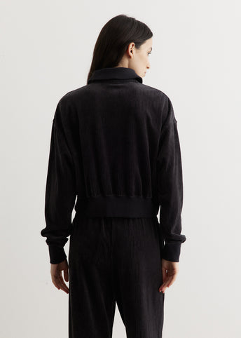 Velour 1/4 Zip Top