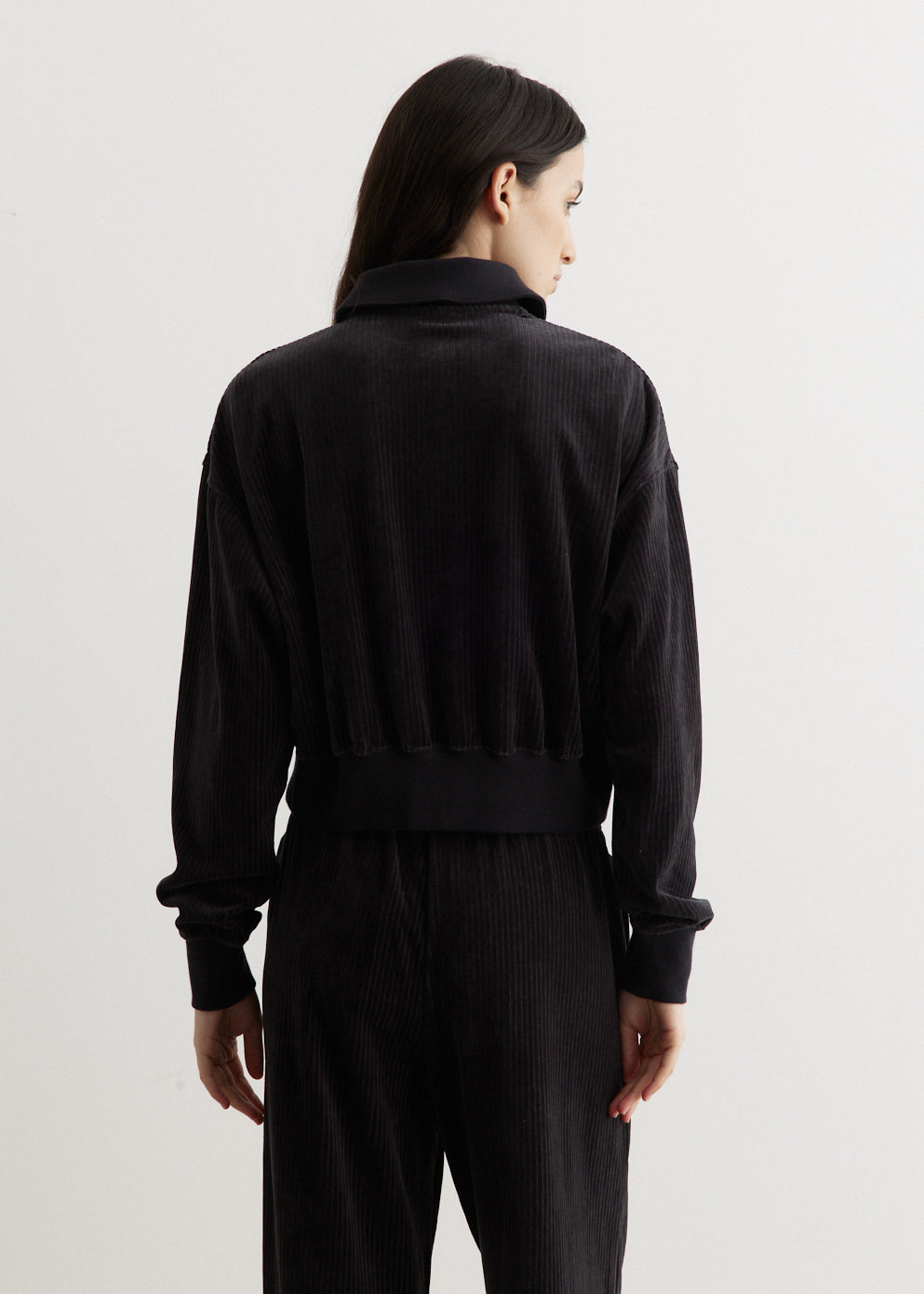Velour 1/4 Zip Top