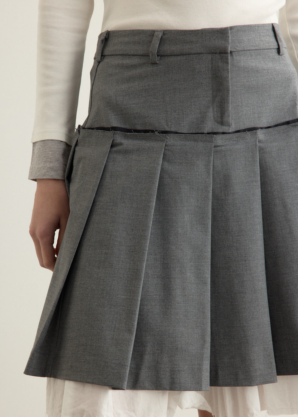 Tailored Midi Skirt